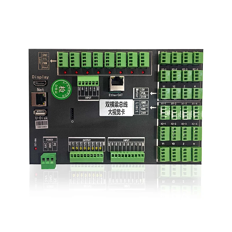 ZJE716-130-2000N „Ethercat“ lazerio valdymo kortelė, skirta galvanometro dvigubam skrydžiui